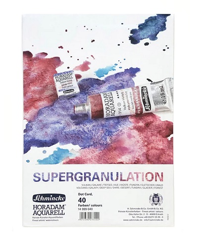 Schmincke Horadam Supegranulation Dot Card 40 Colours - Click Image to Close